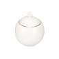 Cukiernica Bella Złota Linia 380 ml Porcelana Kremowa w Opasce - EAN: 5904252363744