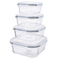 Fresh Pojemnik kwadratowy 1,1L z pokrywką 18,5x18,5x7,5cm EAN: 5904252377048