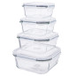 Fresh Pojemnik Kwadratowy 0,75L z Pokrywką 15,8x15,8x7,0cm EAN: 5904252377024