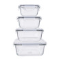 Fresh Pojemnik Kwadratowy 0,75L z Pokrywką 15,8x15,8x7,0cm EAN: 5904252377024
