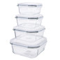 Fresh Pojemnik Kwadratowy 0,45l z Pokrywką 13,6x13,6x6,5cm EAN: 5904252377000