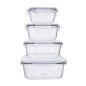 Fresh Pojemnik Kwadratowy 0,45l z Pokrywką 13,6x13,6x6,5cm EAN: 5904252377000