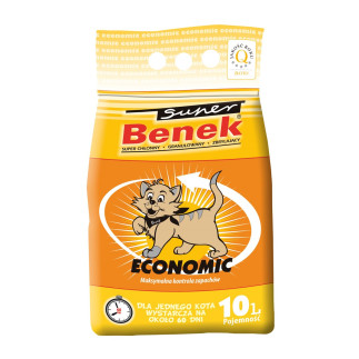 Certech super benek economic - żwirek dla kota zbrylający 10l