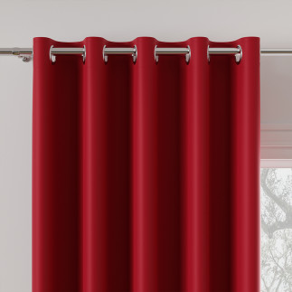 Dona tkanina dekoracyjna typu blackout, wysokość 280cm, kolor 610 czerwony