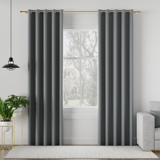 Dona tkanina dekoracyjna typu blackout, wysokość 280cm, kolor 842 szaroniebieski