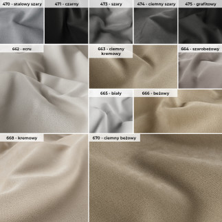 Andora tkanina dekoracyjna, wysokość 305cm, kolor 668 kremowy