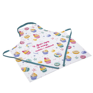 Babcine słodkości fartuch kuchenny 70x80 cm 100% bawełna color box