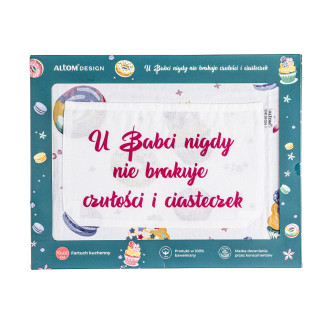Babcine słodkości fartuch kuchenny 70x80 cm 100% bawełna color box
