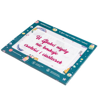 Babcine słodkości fartuch kuchenny 70x80 cm 100% bawełna color box