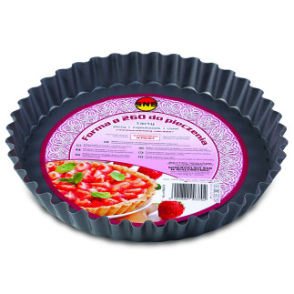 Forma do tarty i pizzy śr.26cm non-stick szara pl bz