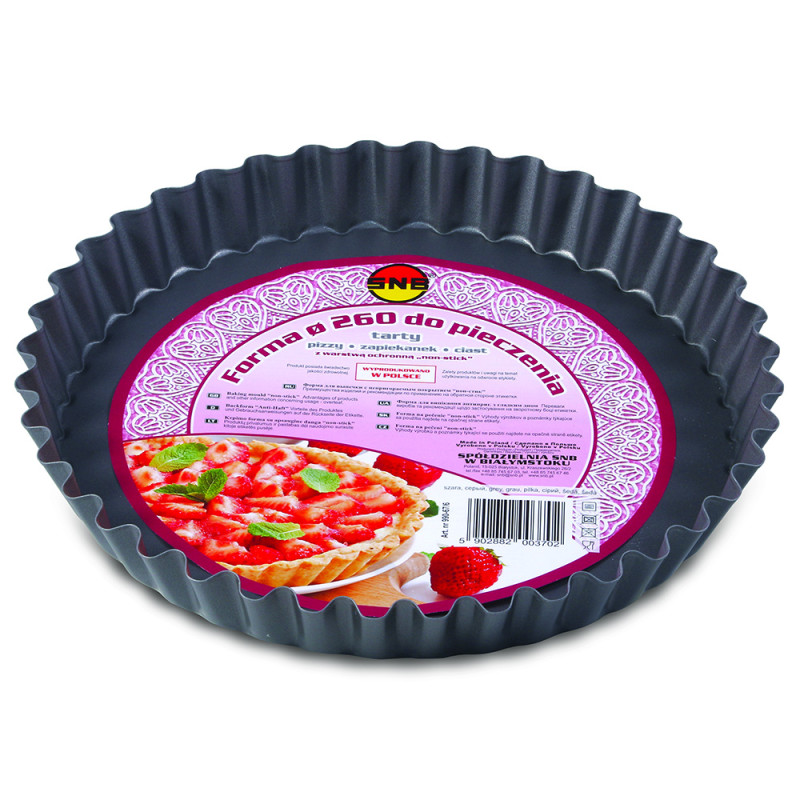 Forma do tarty i pizzy 26 cm non-stick szara pl - EAN: 0204009312 Forma do tarty i pizzy 26 cm non-stick szara pl - EAN: 0204009312
