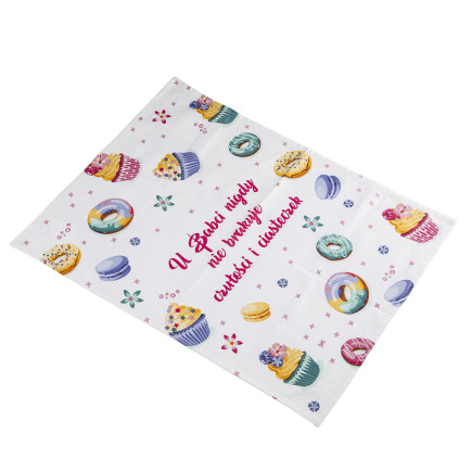 Babcine Słodkości ściereczka kuchenna 45x60 cm 100% bawełna color box EAN: 5904252380161