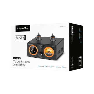 Wzmacniacz lampowy stereo kruger&matz model a80-pro