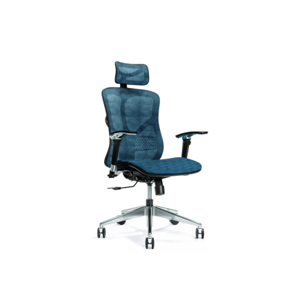 Ergonomiczny fotel biurowy ergo 500 niebieski