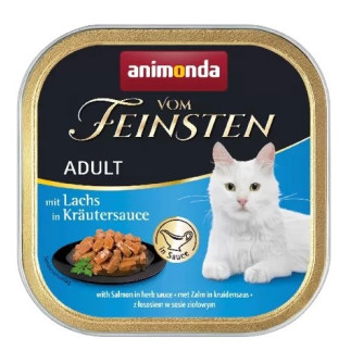 Animonda vom feinsten classic cat smak: łosoś w ziołowym sosie 100g