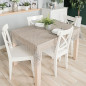 Bianca obrus gipiurowy szary z lurexem 140x180cm EAN: 5907693283121 Bianca obrus gipiurowy szary z lurexem 140x180cm EAN: 5907693283121