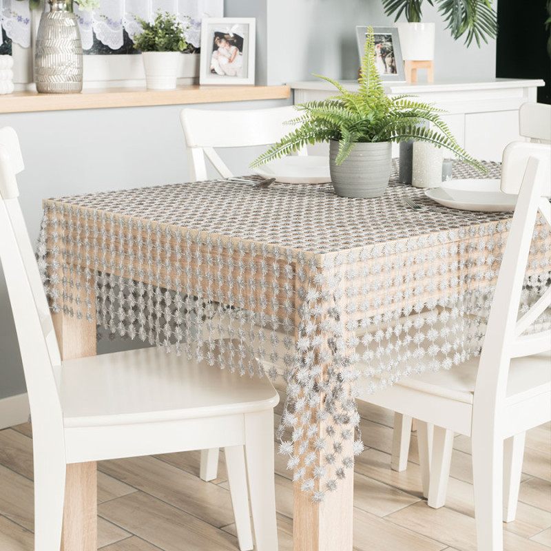 Lumina Obrus Gipiurowy Szary Lurex 140x180 cm EAN: 5907693283404