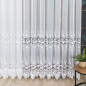 Firanka z aplikacją, wzór pasowy 250cm, kolor biały 001, EAN: 5907693262744