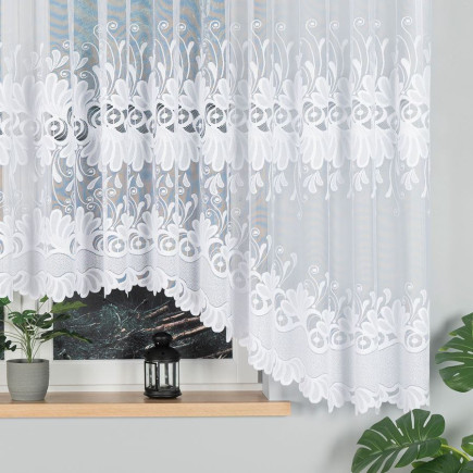 Firanka żakardowa Kasjana 540x160 cm, kolor biały 001, EAN: 5907693232389