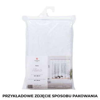 Alina firanka żakardowa gotowa, szerokość 430 x wysokość 160cm, kolor 001 biały
