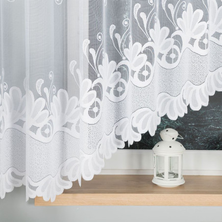 Kasjana firanka żakardowa gotowa 420x160cm biały EAN: 5907693230781