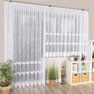 Firanka Wiktoria żakardowa gotowa 300x250cm biały EAN 5907693234826