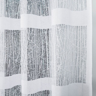 Wiktoria firanka żakardowa gotowa na prosto, szerokość 410 x wysokość 160cm, kolor 001 biały