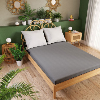 Dreamy premium prześcieradło jersey z gumką 180x200cm ciemny szary EAN: 5907693238602