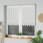 Zazdrostka haftowana panelowa z wzorem dolnym, naturalna 011, wysokość 90cm, EAN: 5907693239548