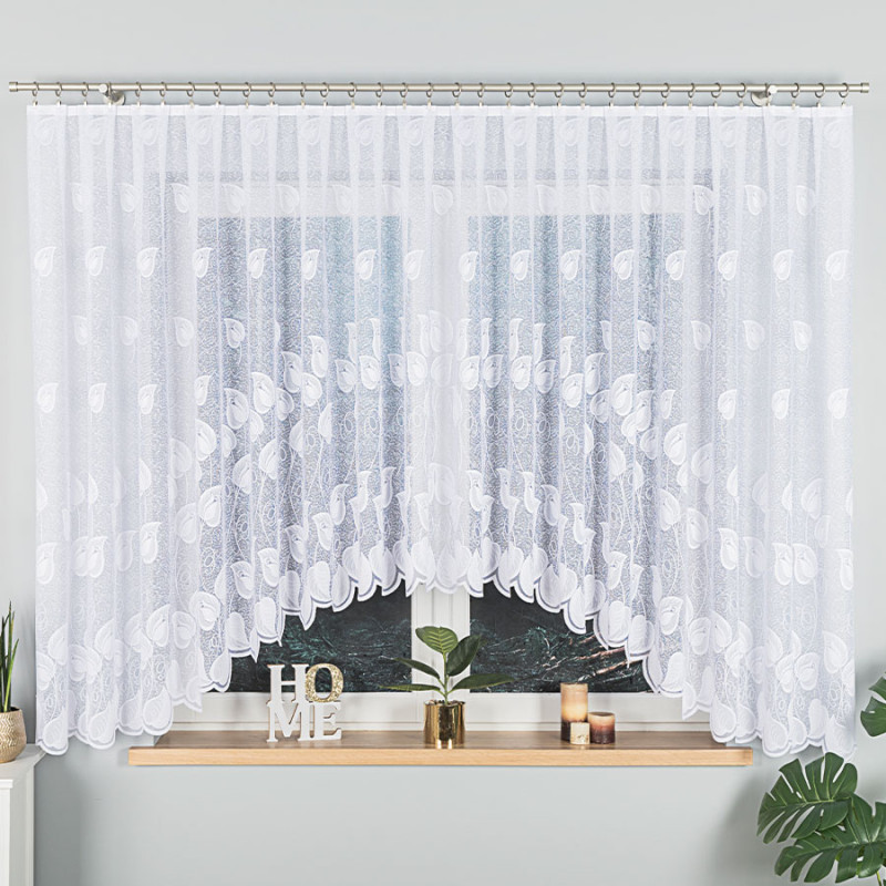 Firanka żakardowa Nora 400x160cm Biała EAN: 5907693248410