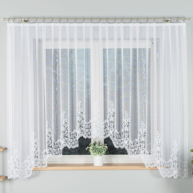 Berenika firanka żakardowa 400x170cm, kolor biały 001, EAN: 5907693233928