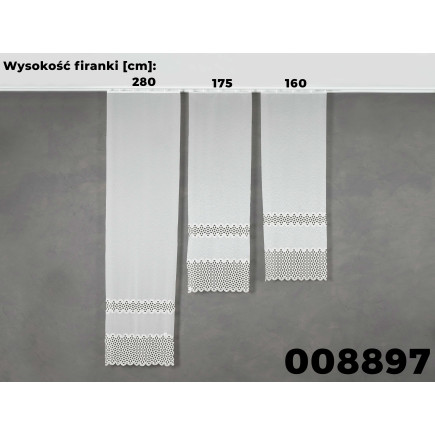 Firanka Pasowa 280cm Biała EAN: 2010000419892