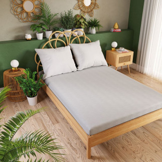 Dreamy Premium Prześcieradło Jersey z Gumką 160x200cm Jasny Szary - EAN: 5907693238534