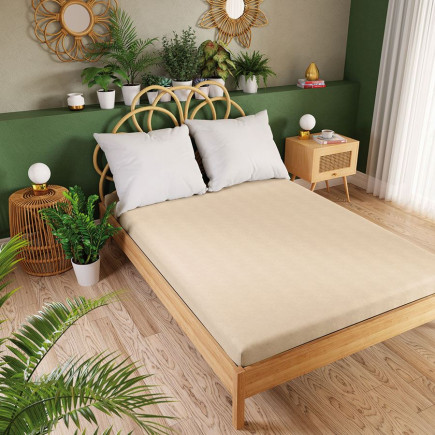 Dreamy premium prześcieradło jersey z gumką 160x200 beżowe, kolor 005 EAN: 5907693238657