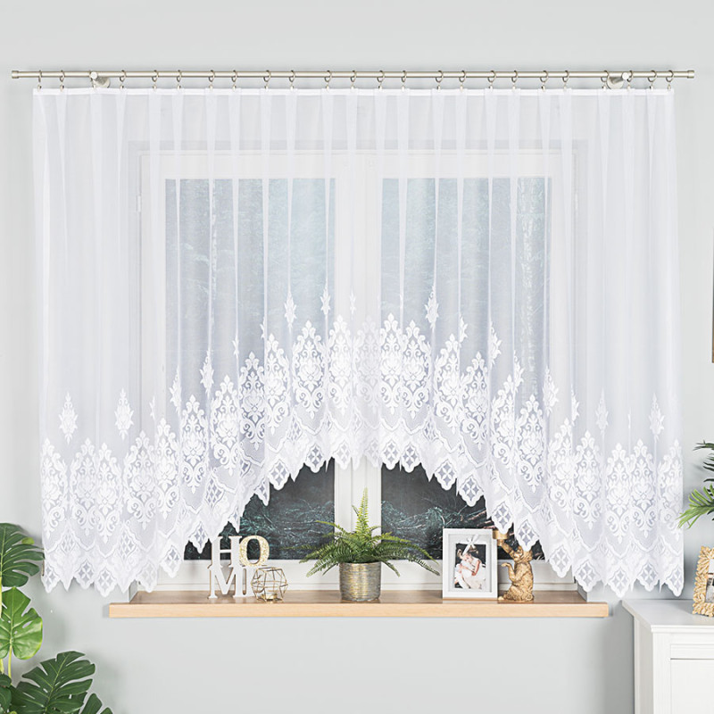 Ludmiła firanka żakardowa gotowa 400x160cm biały EAN: 5907693247529 Ludmiła firanka żakardowa gotowa 400x160cm biały EAN: 5907693247529