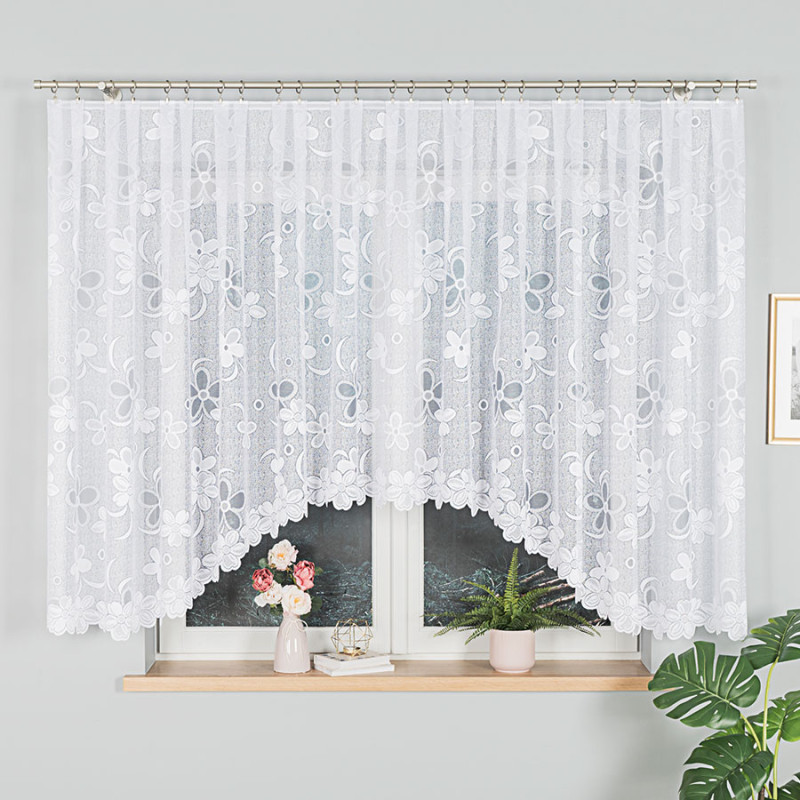 Firanka żakardowa Renata 400x150cm Biała EAN: 5907693247192