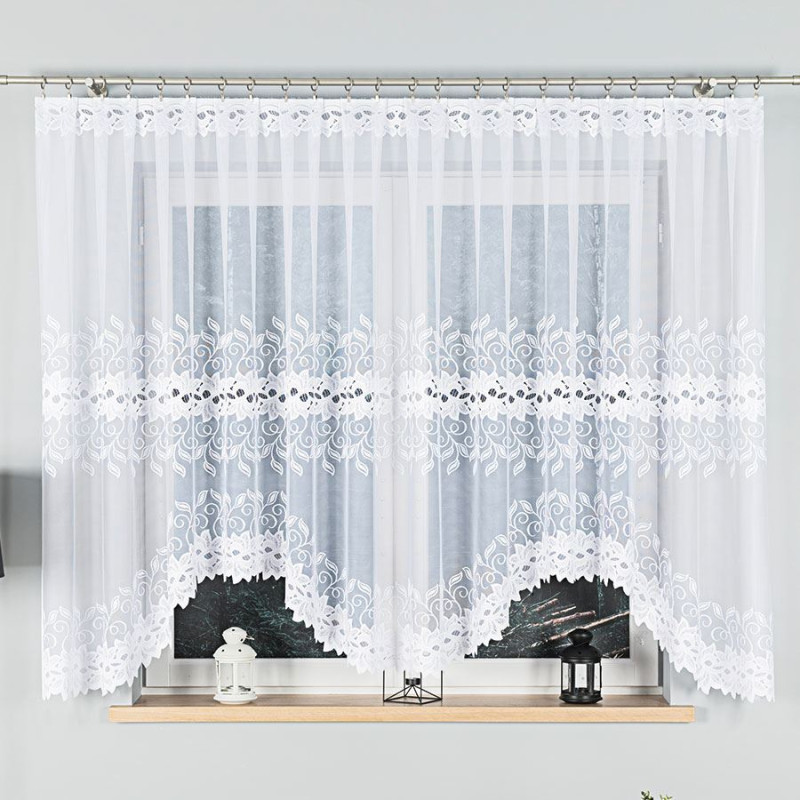 Firanka żakardowa Bastia gotowa 400x160cm biała EAN: 5907693226104