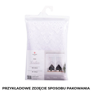 Nadia firanka żakardowa gotowa, szerokość 400 x wysokość 160cm, kolor 001 biały