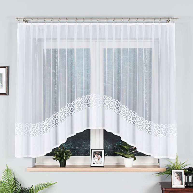 Firanka żakardowa Daniel, 350x155 cm, kolor biały, EAN: 5907693235182