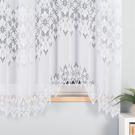 Firanka żakardowa Emilia gotowa fala 340x180cm biały EAN: 5907693252134
