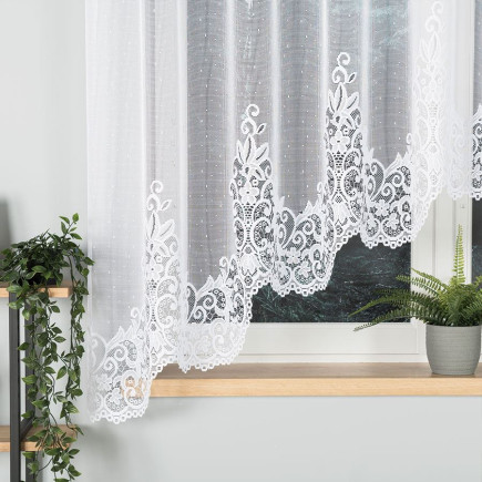Firanka żakardowa Berenika 330x170cm, kolor biały 001, EAN: 5907693255371