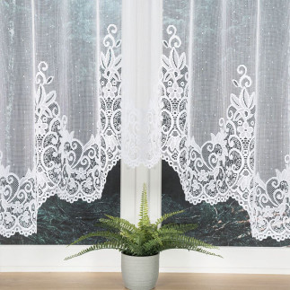 Berenika firanka żakardowa gotowa, szerokość 330 x wysokość 170cm, kolor 001 biały