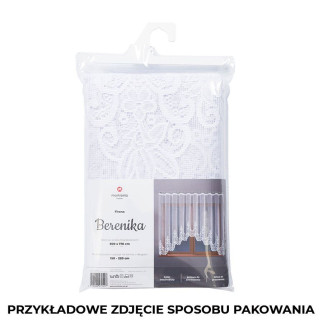 Berenika firanka żakardowa gotowa, szerokość 330 x wysokość 170cm, kolor 001 biały
