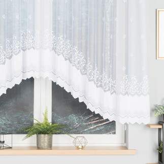 Genowefa firanka żakardowa biała 350x140cm, EAN: 5907693247468