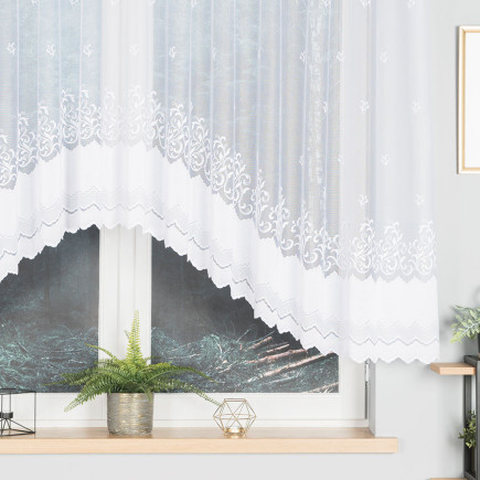 Genowefa firanka żakardowa biała 350x140cm, EAN: 5907693247468