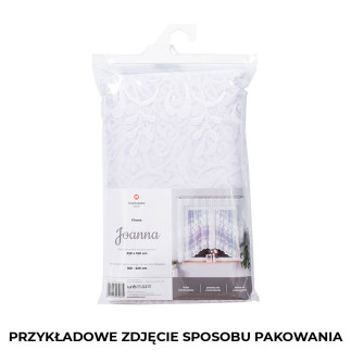 Joanna firanka żakardowa gotowa, szerokość 330 x wysokość 160cm, kolor 001 biały