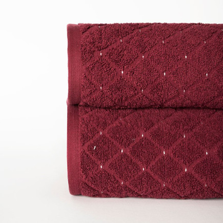 Ręcznik Oliwier 70x140 cm, ciemno czerwony burgundowy, EAN: 5907693237315
