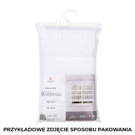 Firanka Wiktoria żakardowa 310x160cm - biały, gotowa na prosto, EAN: 5907693217393