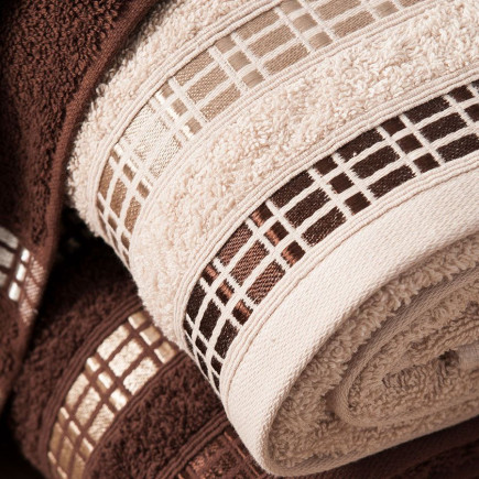 Ręcznik Luxury 70x140cm Beżowy 790, EAN: 5907693225824