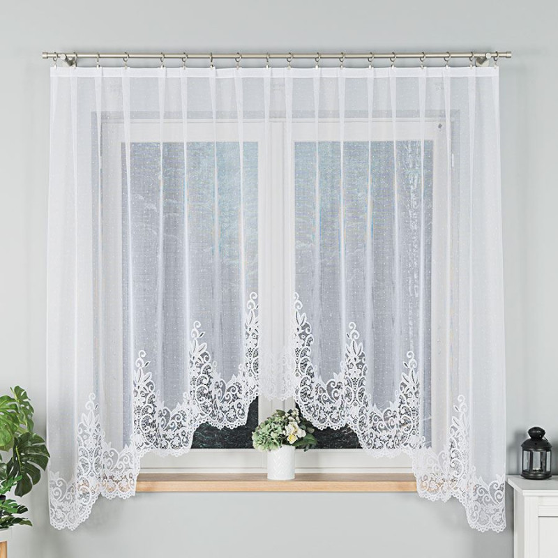 Berenika firanka żakardowa gotowa 300x180cm kolor biały EAN: 5907693215788
